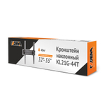 Кронштейн Cadena KL21G-44T, чёрный, для 32-65", 40кг, 12°, 53мм от стены