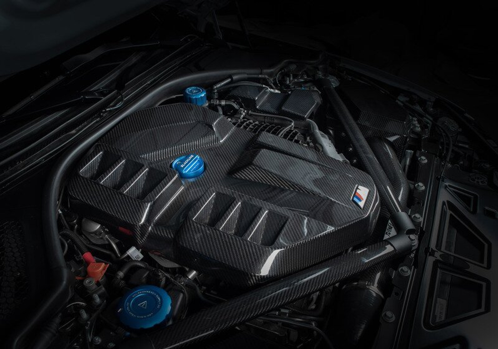 S58 Gloss Carbon Fiber Engine Cover