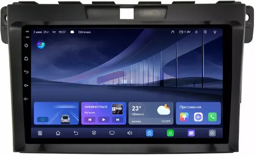 Магнитола для Mazda CX-7 2006-2012 - Kuberg QLed, Android 14, TS105, Быстрейшая, CarPlay, SIM-слот