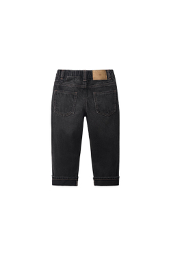 ZARA ДЖИНСЫ STRAIGHT С ДЕКОРАТИВНОЙ СТРОЧКОЙ, СЕРЫЙ