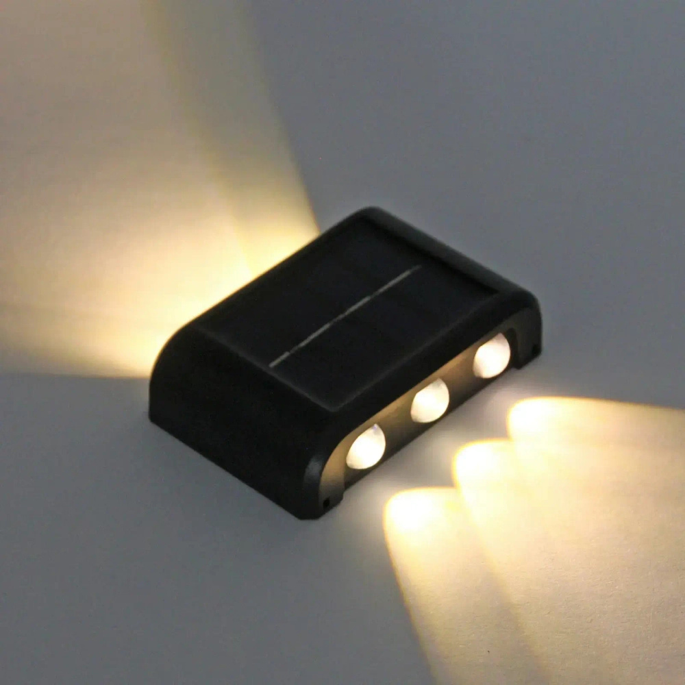 Фонарь садовый «Sunshine» 9*6*2,5 см, 6 LED на солнечной батарее (свечение теплый белый)