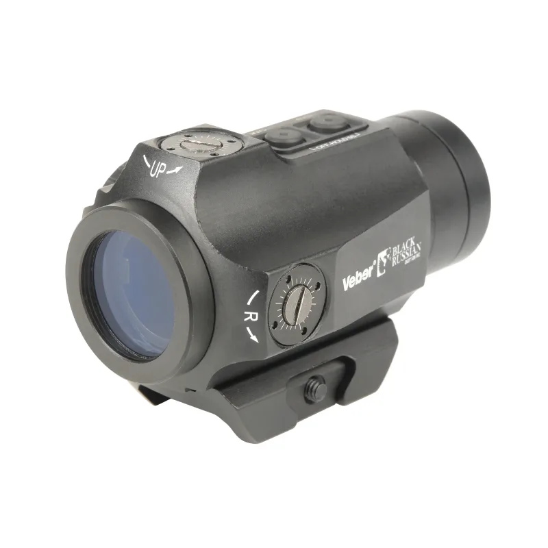 Прицел коллиматорный Veber Black Russian DOT 125 RG, вид сверху регулятор