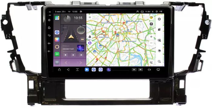 Магнитола для Toyota Alphard 3, Vellfire 2 H30 2015-2023 (менее 10 динамиков) - Kuberg EW-1101 QLed, Android 13, Быстрейшая, CarPlay, SIM-слот