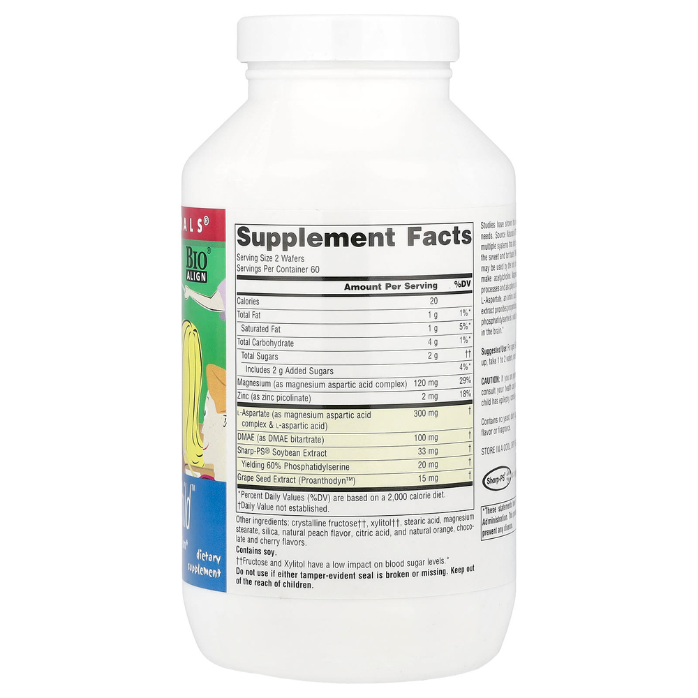 Source Naturals, Attentive Child ™, сладкое и терпкое, 120 жевательных вафель