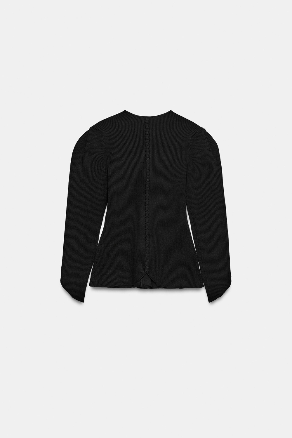 ZARA КАРДИГАН С ПЫШНЫМИ РУКАВАМИ, ЧЕРНЫЙ
