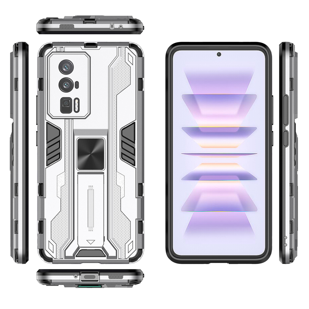 Противоударный чехол с подставкой Transformer для Poco F5 Pro