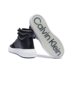 Кожаные кроссовки Calvin Klein - черный(HM0HM01552)