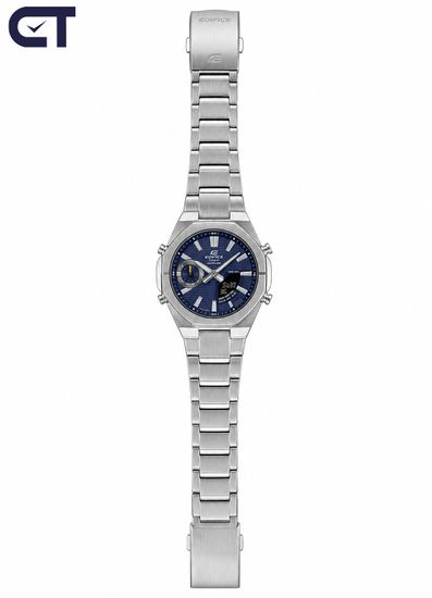 CASIO ECB-S10D-2ADF мужские часы — тонкий корпус, сапфировое стекло и Bluetooth