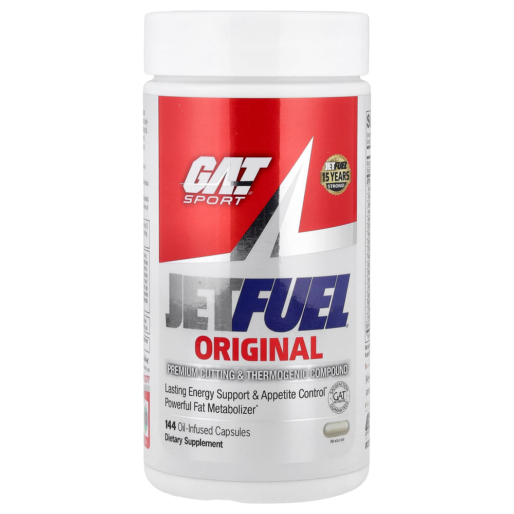 GAT, JetFuel® Original, 144 масляные капсулы