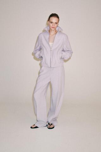 БОМБЕР ИЗ СМЕСОВОГО ЛЬНА — ZW COLLECTION — ZARA