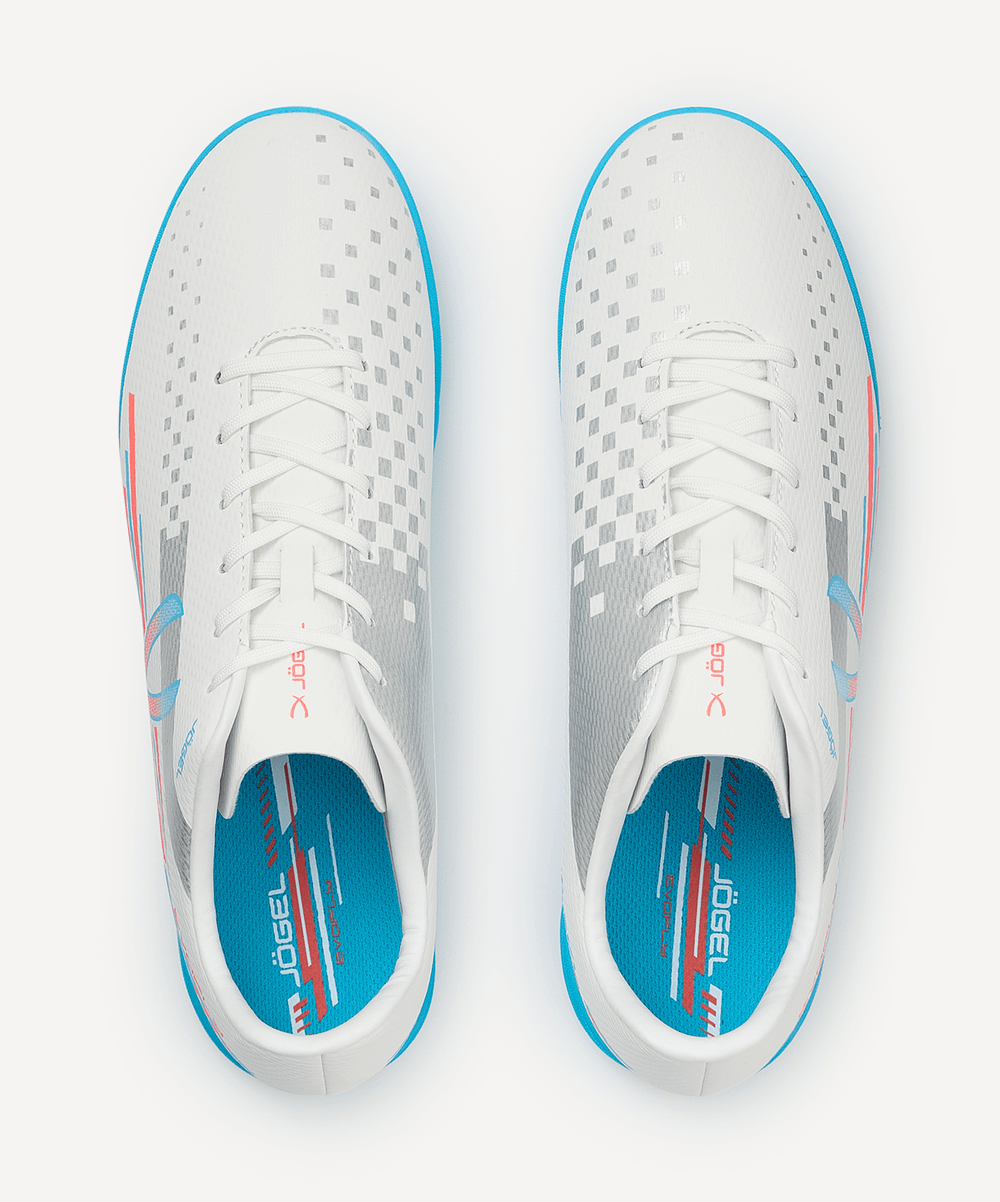 Бутсы многошиповые Evofly TF Talant White/blue
