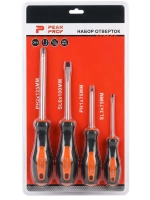 Набор отверток PEAK PROF 4 штуки PH2, SL6, PH1, SL3