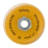 Щетка для УШМ, 100 мм, Чашка, нейлоновая щетина, М14 Denzel — фото 2