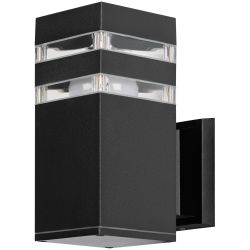 Светильник уличный настенный ЭРА «Геката» GBW-107-BL-0230 230В 1хЕ27 IP54 вверх черный | Садово-парковые светильники