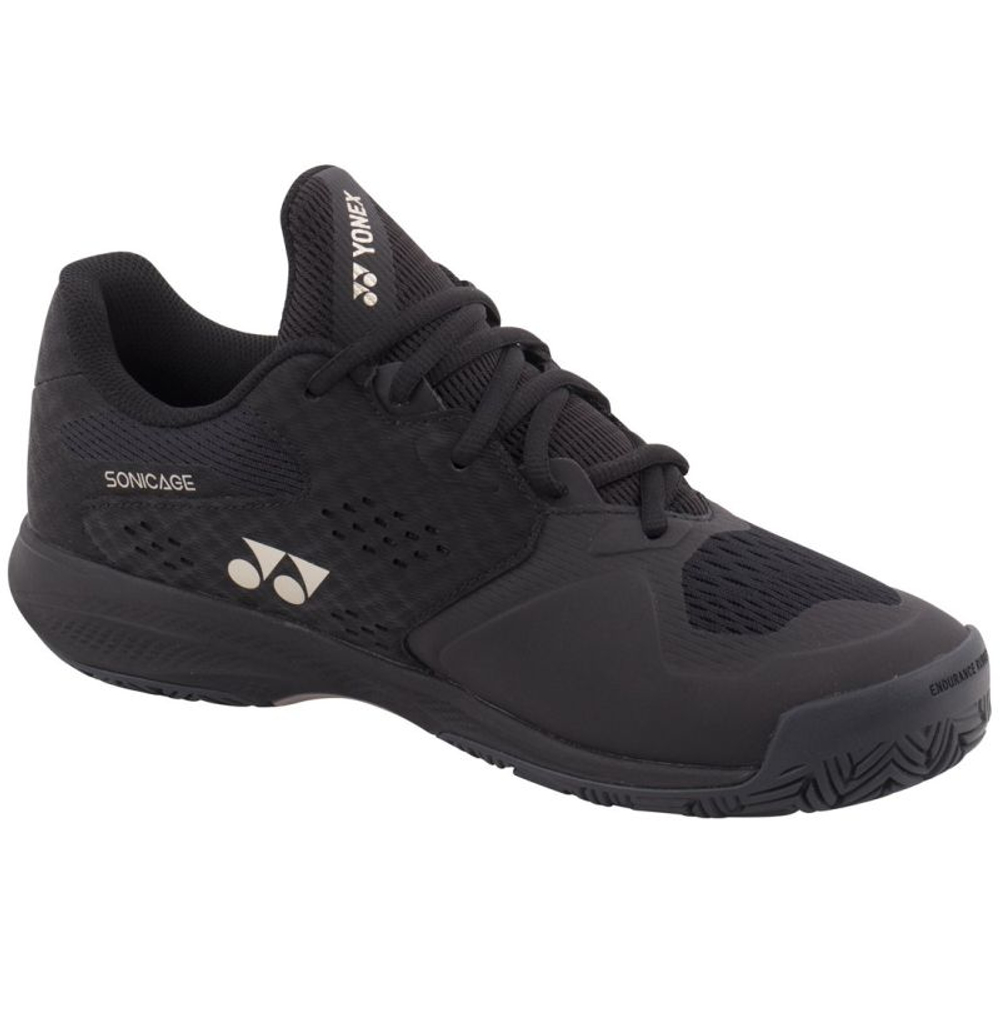 Женские теннисные кроссовки Yonex Power Cushion Sonicage - black/mocha gray