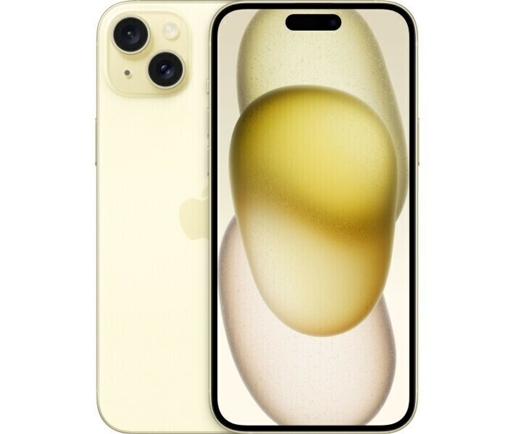 Смартфон Apple iPhone 15 Plus 256 ГБ, Dual: nano SIM + eSIM, жёлтый