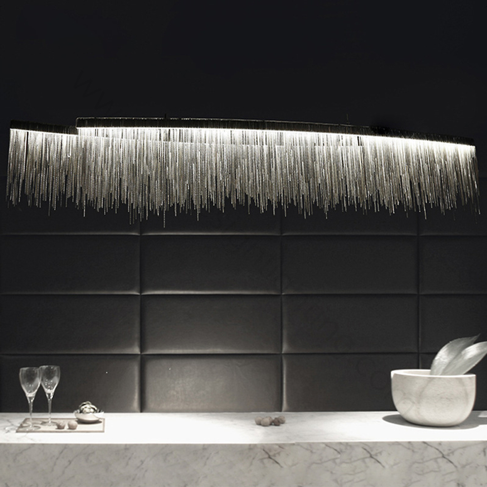 Pendant design lamp Waterfall  L100 (Silver)