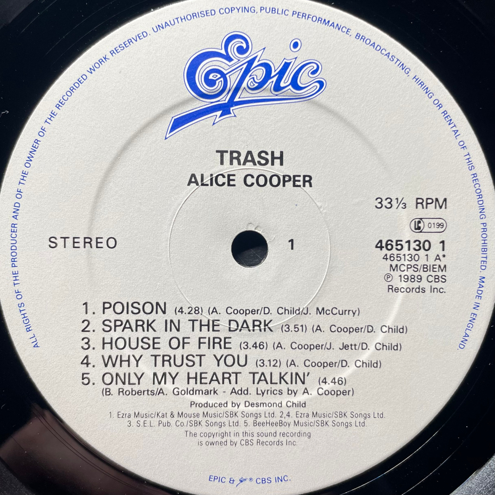 Alice Cooper – Trash (Англия 1989г.)