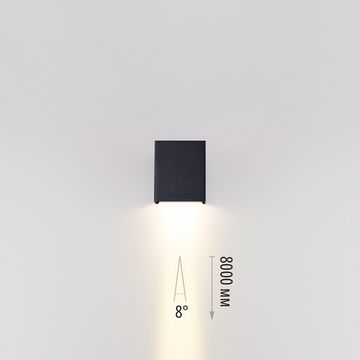 Фасадный светильник 5W 3000K 7188/5WL чёрный NATURE ARROW ODEON LIGHT