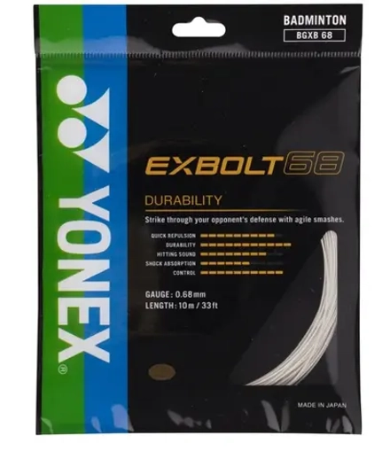 Струны для бадминтона Yonex Exbolt 68 (10 m) - white