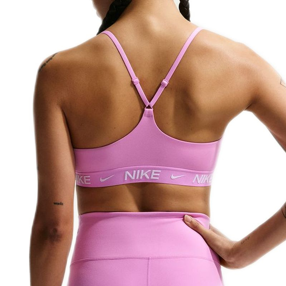Бюстгальтер Nike Indy Light Support Padded Adjustable Sports — light magenta/white