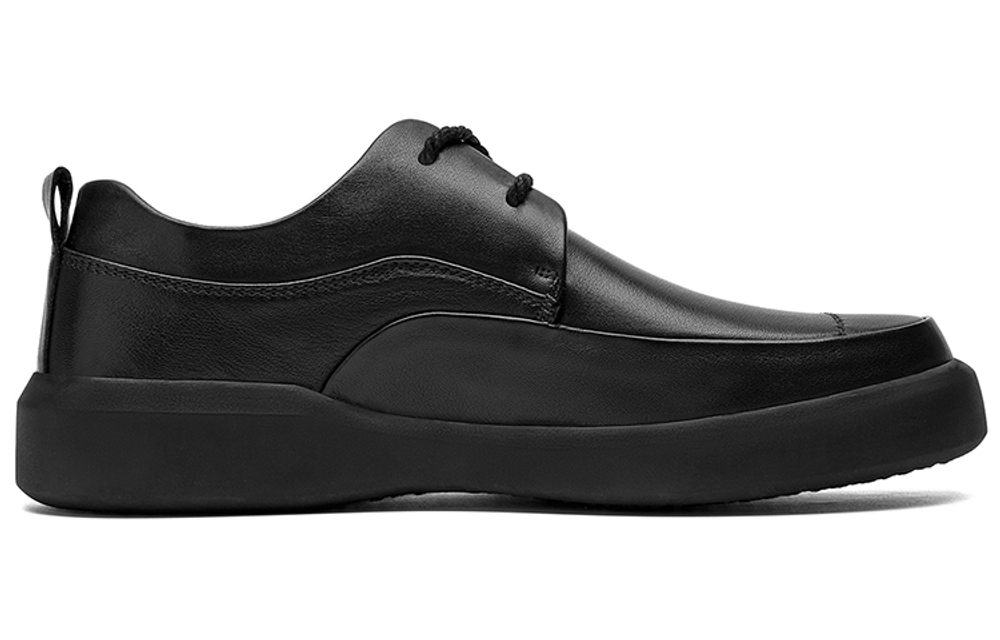 Jeep Casual Leather Shoes Men"s Low top Black