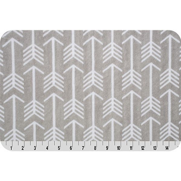 Плюш (ткань) Peppy Mockingbird Cuddle 440 г/м², 48х48 см, premier archer silver/snow