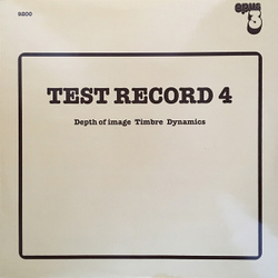 Test Record 4 (Depth Of Image, Timbre, Dynamics)
