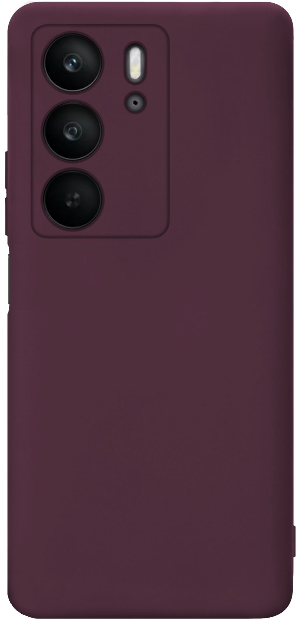 Мягкий Soft Touch чехол из силикона для REALME C75 4G (не 5G) с бархатной подкладкой