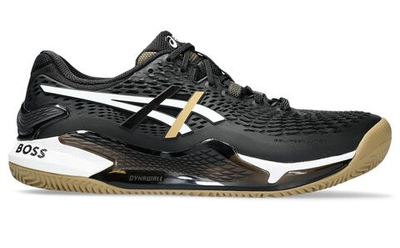 Мужские кроссовки теннисные Asics Gel-Resolution 9 BOSS Clay - black/camel
