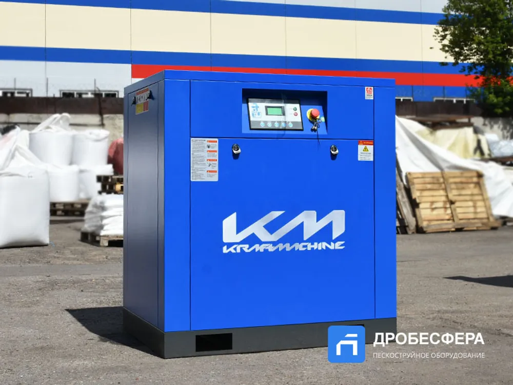 Винтовой компрессор KraftMachine KM18.5-8рВ-IP54-Hanbell