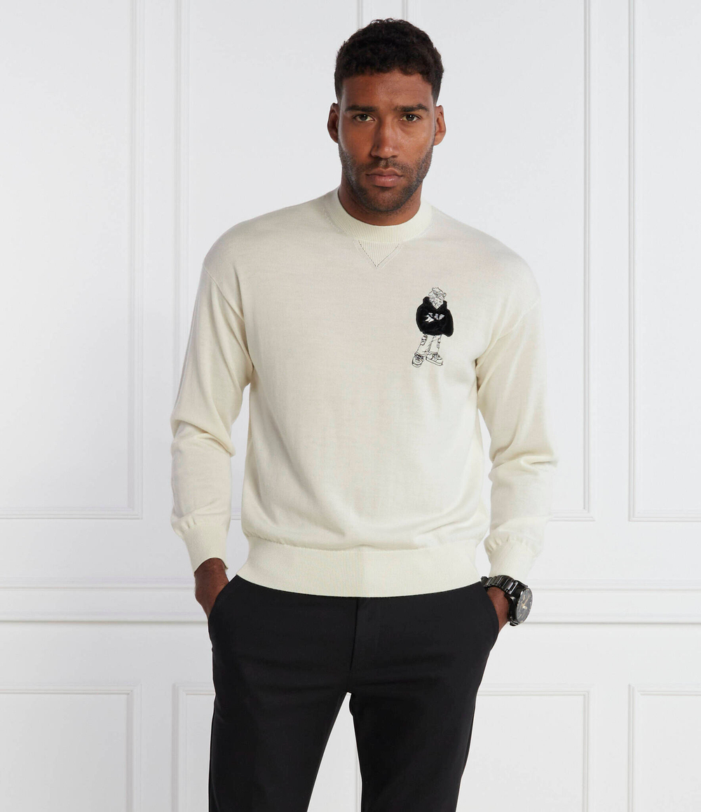 Хлопковая тощая PULLOVER Emporio Armani - белый(6R1MXN 1MNIZ)