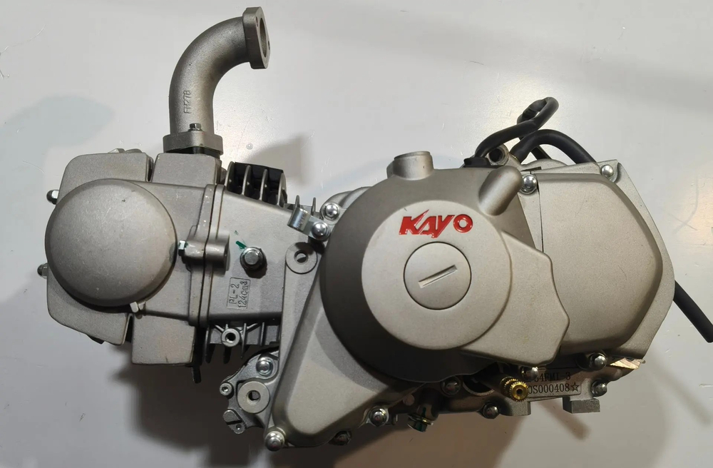 Двигатель 125см3 154FMI-3 полуавтомат, 4ск, нижний стартер Питбайк KAYO Basic K125