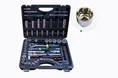 Набор инструментов 108+6пр. 1/4'',1/2''(сорв.гр.) RockFORCE RF-41082-7 Premium