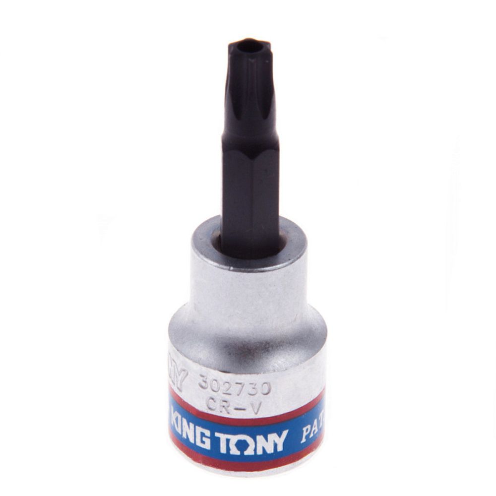 KING TONY (302730) Насадка (бита) торцевая 3/8", L = 50 мм, TORX с отверстием, T30 KING TONY (302730) Насадка (бита) торцевая 3/8", L = 50 мм, TORX с отверстием, T30