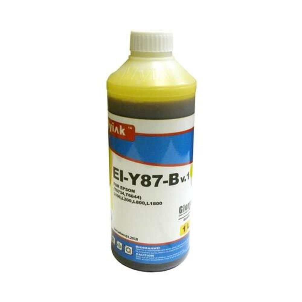 Чернила для EPSON (T6644/T6734) L100/L200/ L655/ L800/ L1800 (1л, yellow, Dye) EI-Y87-B Gloria™ MyInk Чернила для EPSON (T6644/T6734) L100/L200/ L655/ L800/ L1800 (1л, yellow, Dye) EI-Y87-B Gloria™ MyInk