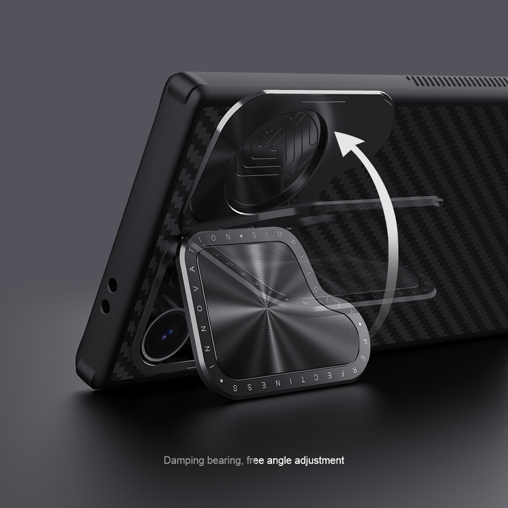 Чехол с поддержкой MagSafe от Nillkin из арамидного карбона (кевлар) для Samsung Galaxy S24 Ultra, серия CarboProp Magnetic