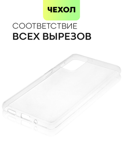 Чехол BROSCORP для Samsung Galaxy M52 5G оптом (арт. SS-M52-TPU-TRANSPARENT)