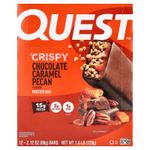 Quest Nutrition, Hero Protein Bar, хрустящий шоколад с карамелью и пеканом, 12 батончиков, 60 г (2,12 унции)