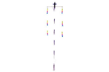 Оснастка для тунца/лакедры HIGASHI 18 Left Direction Flock fish 6 Squid #Combo 2 (Purple/Rainbow)