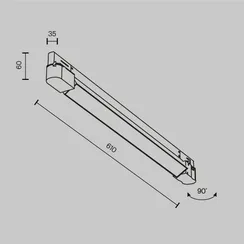 Трековый светильник Basis TR196-3-20W4K-B(N) Maytoni