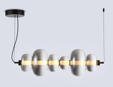 Подвесной светодиодный светильник 36W 3000K LH11072 BK/SM чёрный/дымчатый High Light Modern Ambrella