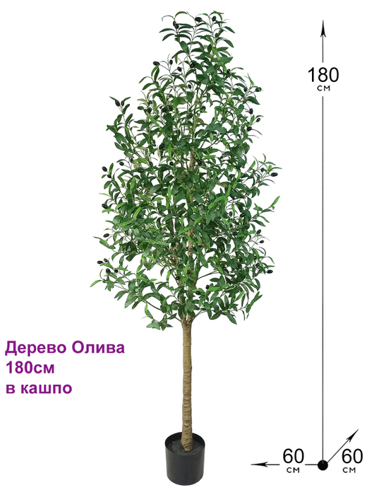 Искусственное Оливковое дерево 180см в горшке
