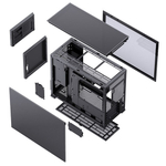 Корпус JONSBO D41 STD SC, 8" Color LCD, mini-ITX, micro-ATX, ATX, черный (без БП)