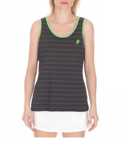 Топ теннисный Prince Tank Top - black/green