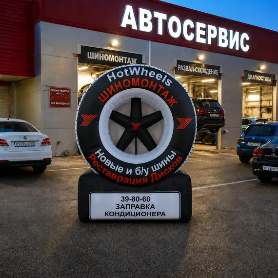 Надувное Колесо на опоре