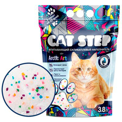 CAT STEP Arctic Art Наполнитель впитывающий силикагелевый