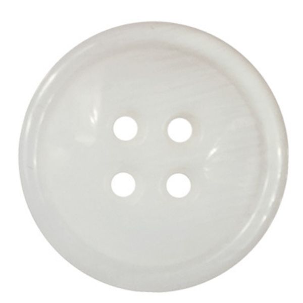 Пуговицы 4 прокола 24L=15 мм, 24 шт, костюмные, А001 белый, Gamma GX 0033