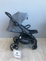Коляска детская прогулочная BubaGo арт. BG 131-2 MODEL BASS LIGHT color/цвет Light grey/Светло-серый