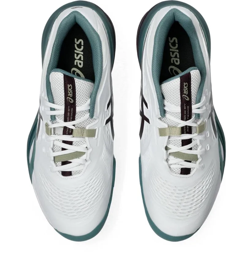 Мужские теннисные кроссовки Asics Gel-Resolution X - white/dark aubergine